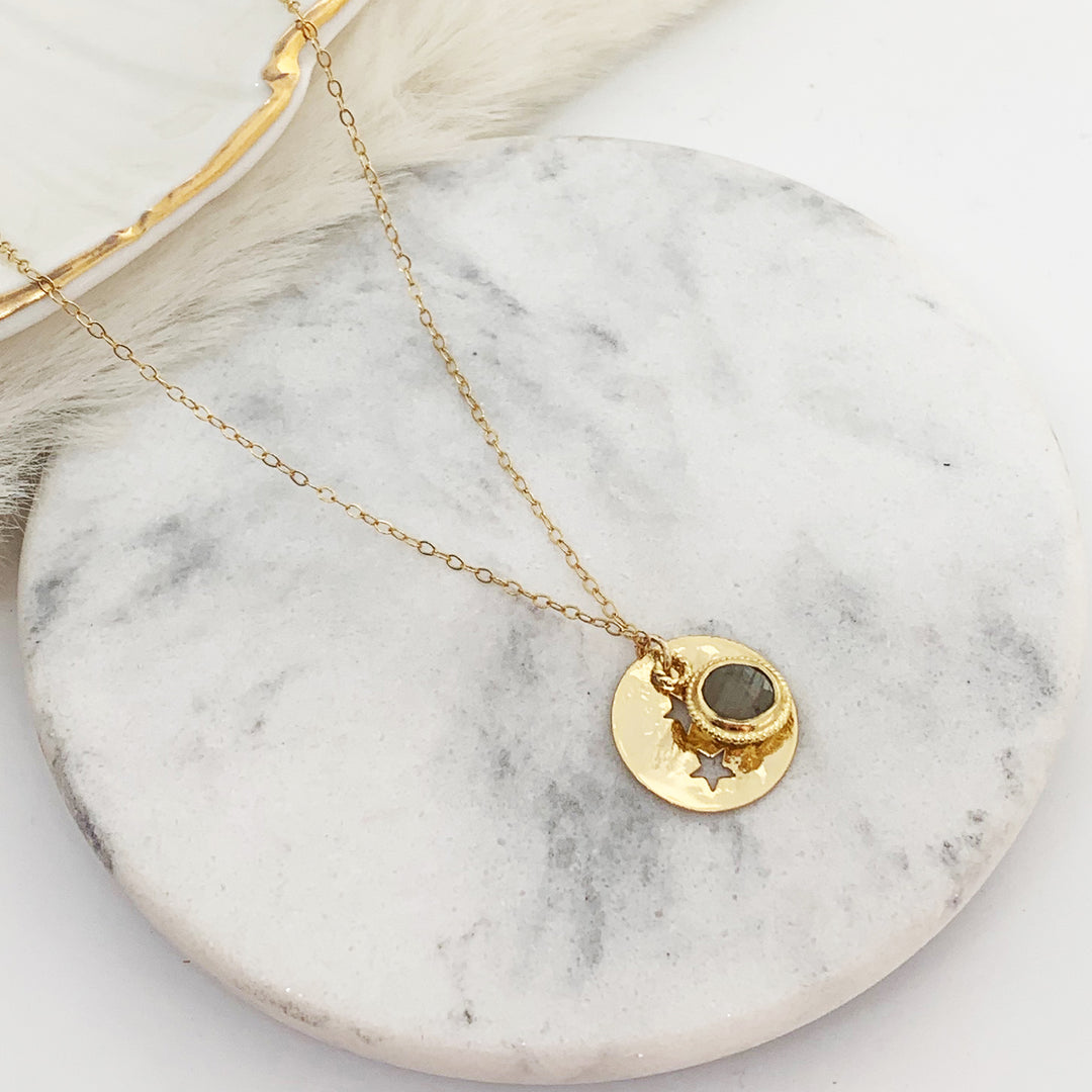 Collier JOSEPHINE labradorite