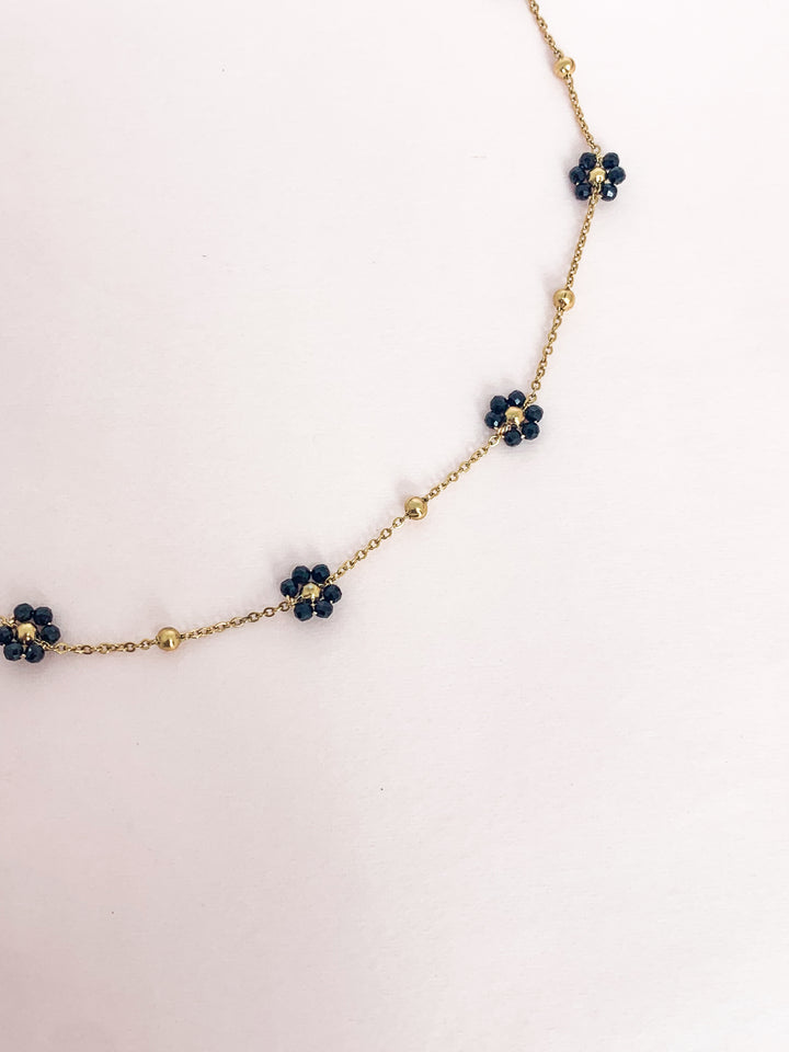 Chocker fleur spinelle
