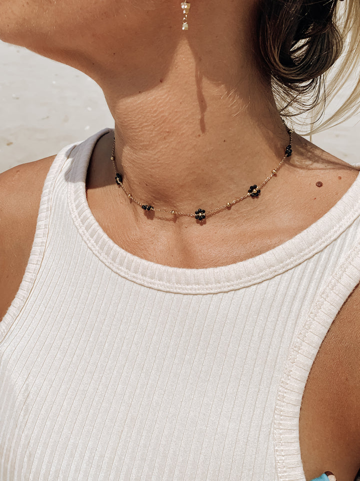 Chocker fleur spinelle