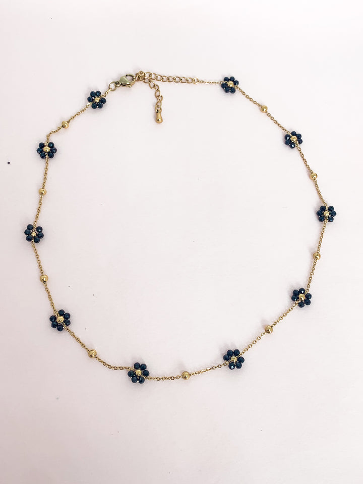 Chocker fleur spinelle