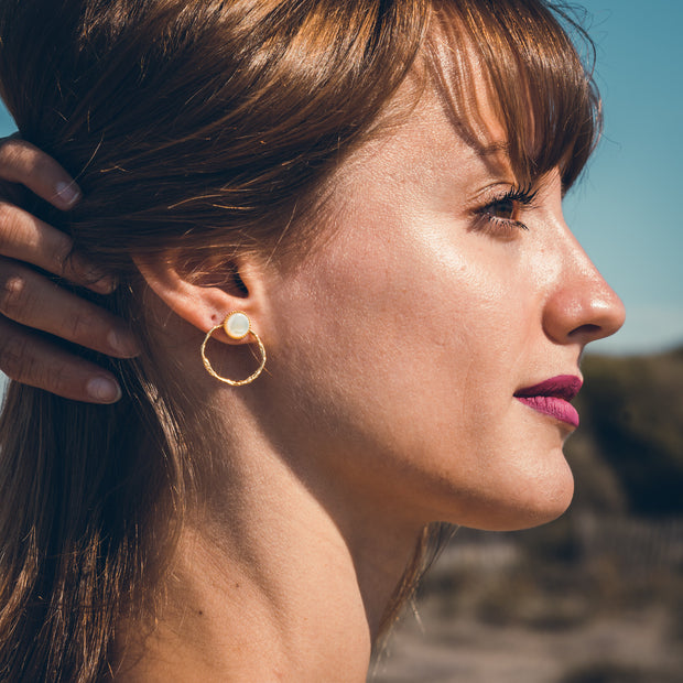 Boucles d'oreilles LOUISA nacre