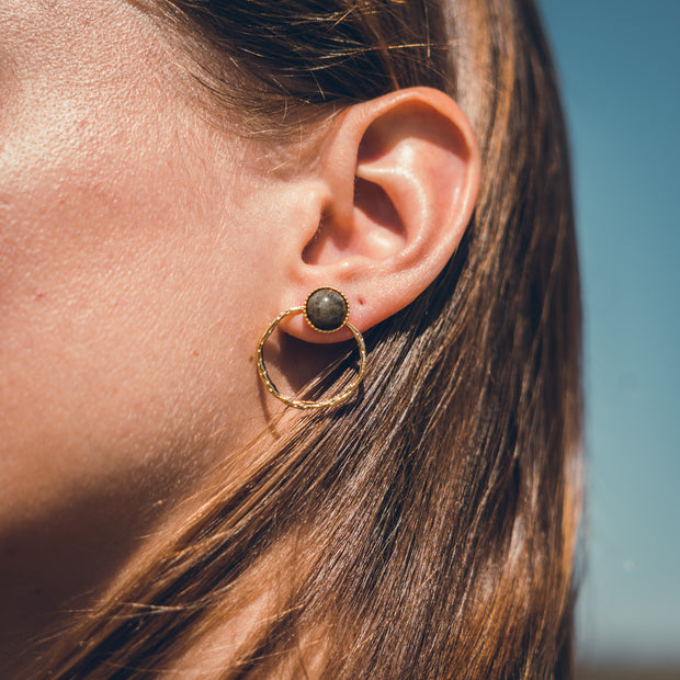 Boucles d'oreilles LOUISA labradorite