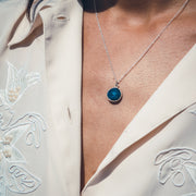 Pendentif LISIE argent / lapis lazuli