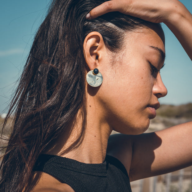 Boucles d'oreilles LOU lapis lazuli