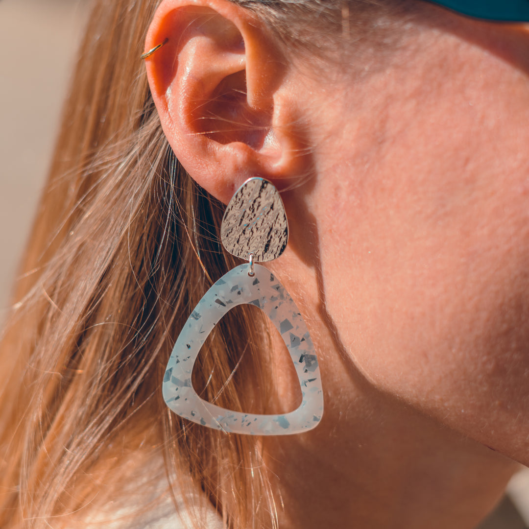 boucles d'oreilles 2 en 1 argent CLARISSE