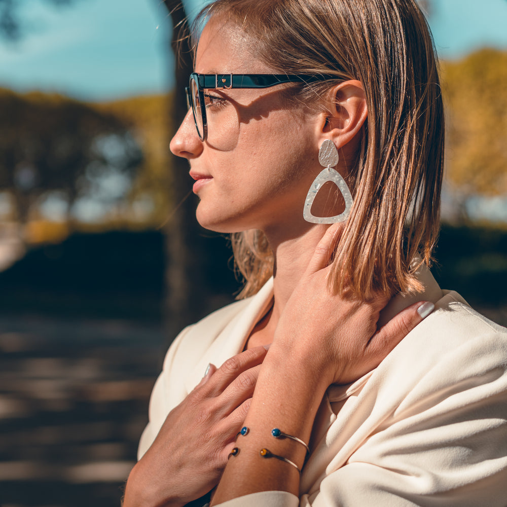 boucles d'oreilles 2 en 1 argent CLARISSE