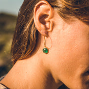 Créoles GIGI agate verte