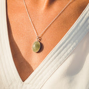Pendentif ANTONIA argent / aventurine