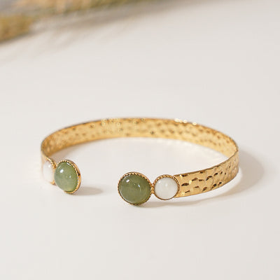 Jonc LIVIA aventurine / nacre