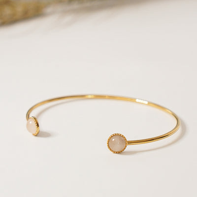 Jonc CAPUCINE quartz rose