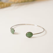 Jonc ANTONIA argenté / aventurine