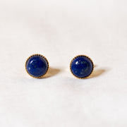 Puces d'oreilles LEONORE lapis lazuli