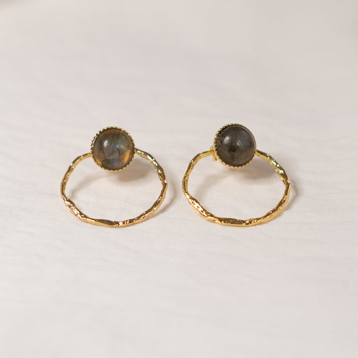 Boucles d'oreilles LOUISA labradorite