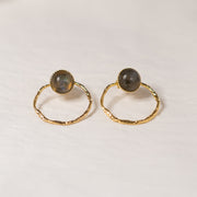 Boucles d'oreilles LOUISA labradorite