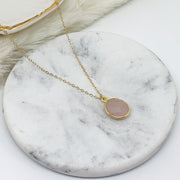 pendentif quartz rose ALISSA