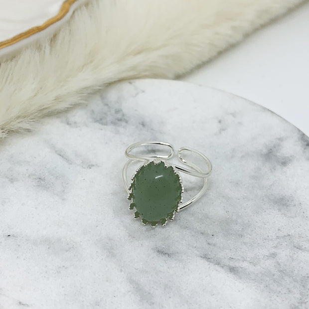 Bague HELOÏSE argent / aventurine