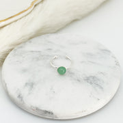 Bague JEANNETTE argent / aventurine