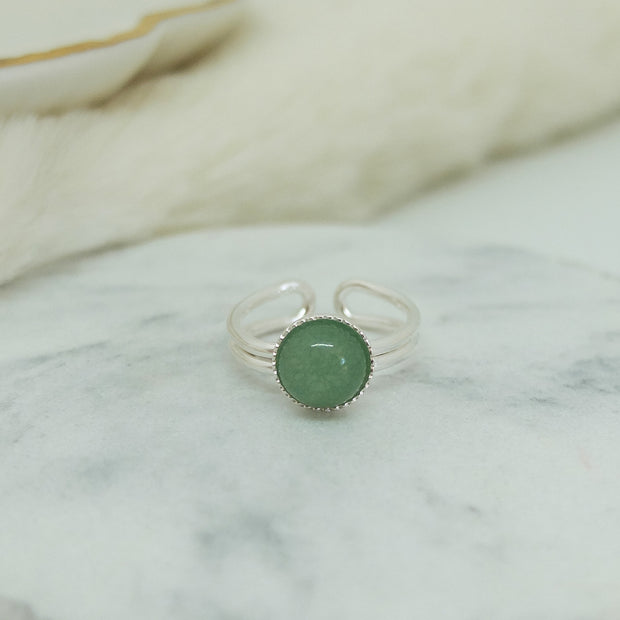 Bague MATHILDA argent / aventurine