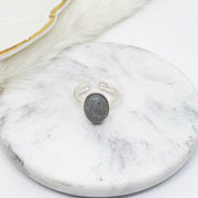 Bague MINA argent labradorite