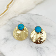 <strong>boucles d'oreilles turquoise LOU</strong>