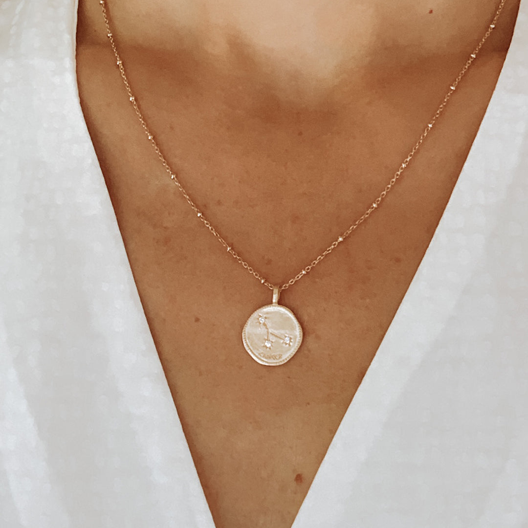 Pendentif Astrologie plaqué or