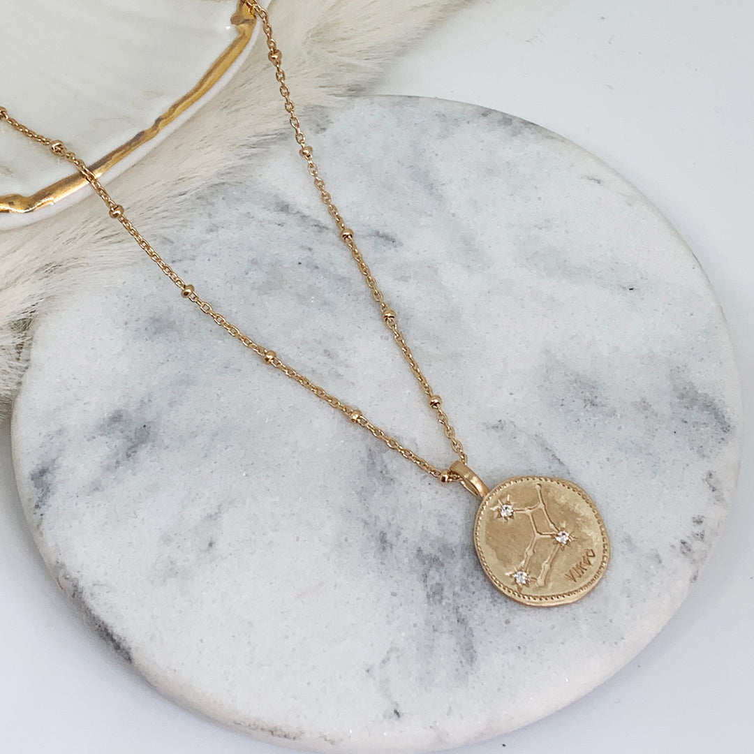Pendentif Astrologie plaqué or