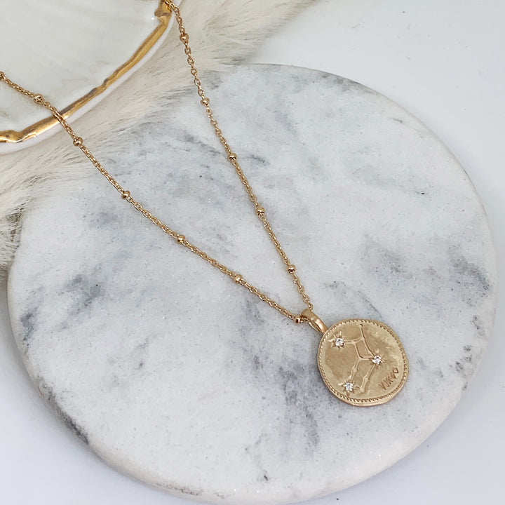 Pendentif Astrologie plaqué or