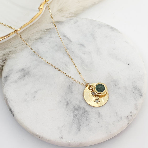 Collier JOSEPHINE émeraude