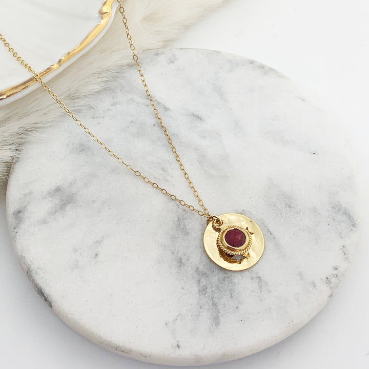 Collier JOSEPHINE rubis