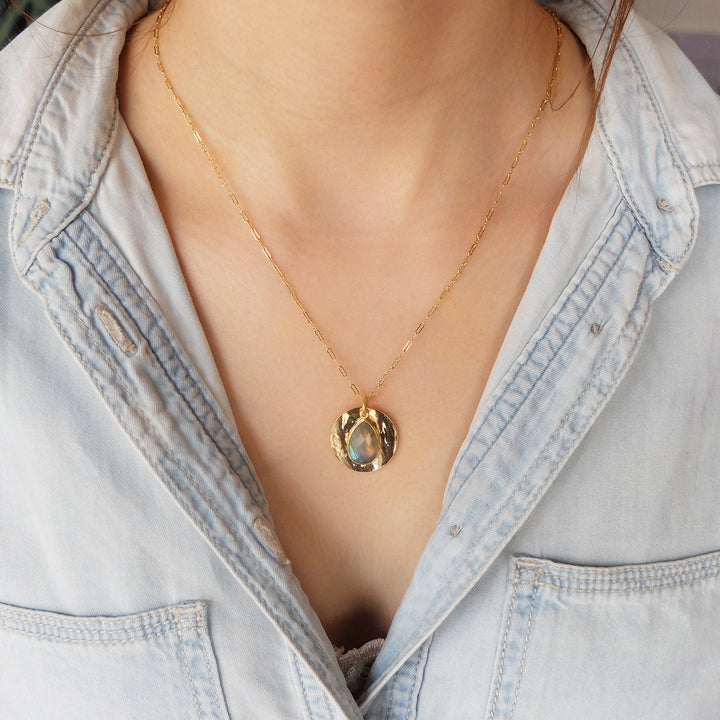 Pendentif LOU labradorite