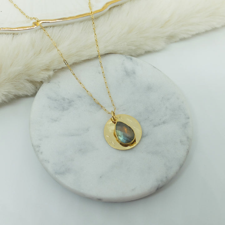 Pendentif LOU labradorite