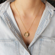 Pendentif LOU quartz rose