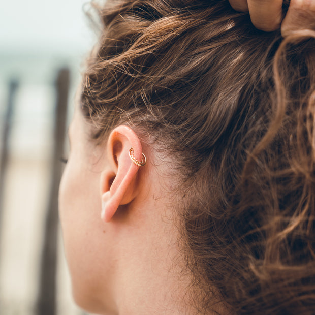 Mono boucle earcuff NINA plaqué or