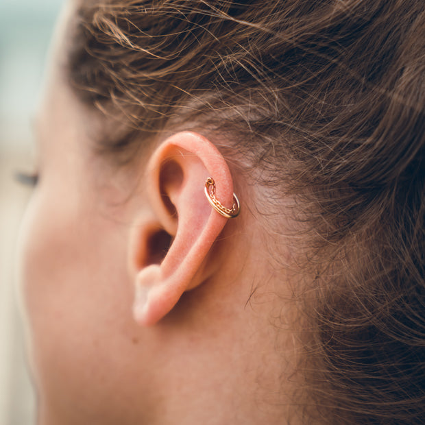 Mono boucle earcuff NINA plaqué or