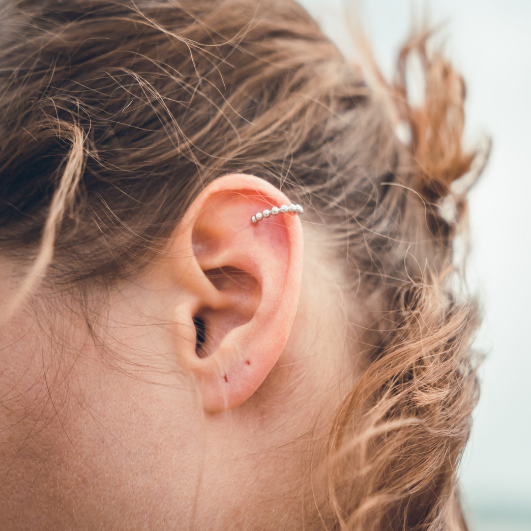Mono boucle earcuff LEA argent 925 rhodié