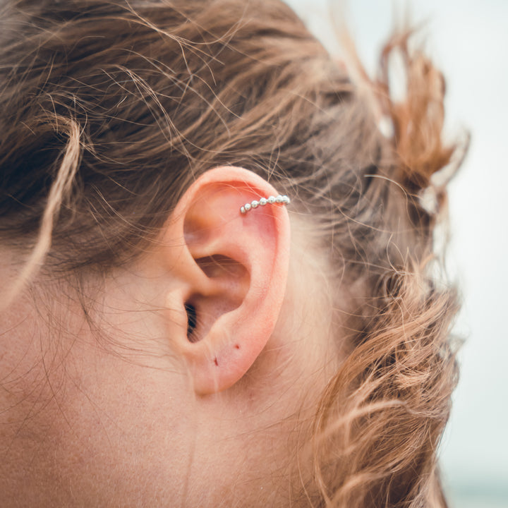 Mono boucle earcuff LEA argent 925 rhodié