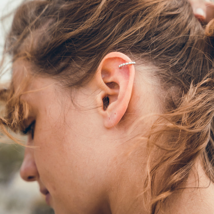 Mono boucle earcuff LEA argent 925 rhodié
