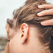 Mono boucle earcuff ETOILE argent 925 rhodié